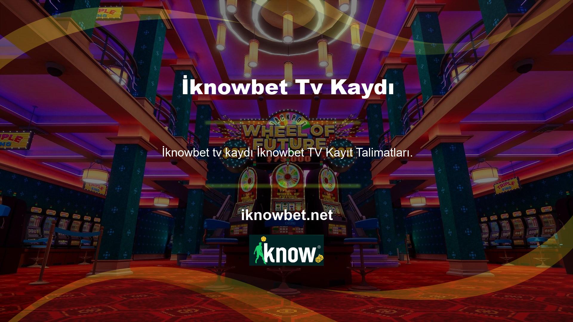 İknowbet TV kayıt sürecini tamamlamak için son adresi izlemeniz gerekebilir